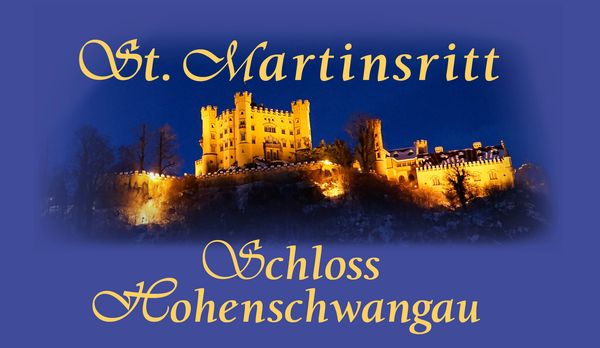 Winterliche Nachtaufnahme vom Schloss Hohenschwangau