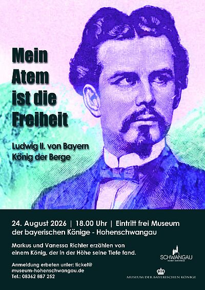 Portrait von König Ludwig II von Bayern 