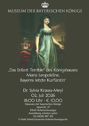 Portrait von Maria Leopoldine, Bayerns letzte Kurfürstin.